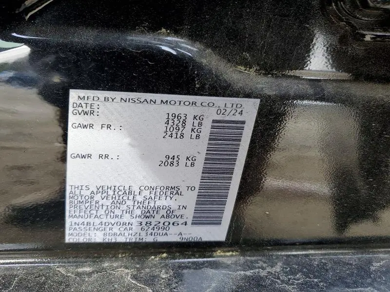 2024 NISSAN ALTIMA SV  