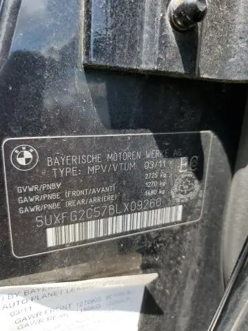 2011 BMW X6 XDRIVE35I  