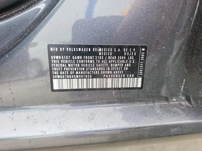 2025 VOLKSWAGEN JETTA SEL  