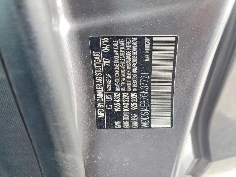 2016 MERCEDES-BENZ CLA 250  