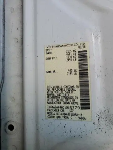 2017 NISSAN MAXIMA 3.5S  