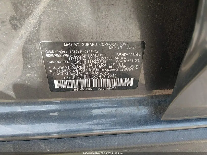 2025 SUBARU CROSSTREK PREMIUM