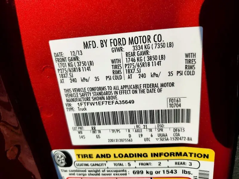 2014 FORD F150 SUPERCREW  