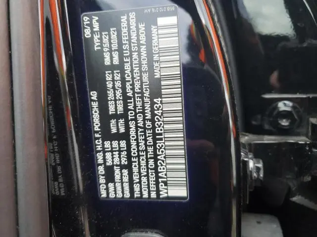 2020 PORSCHE MACAN S  