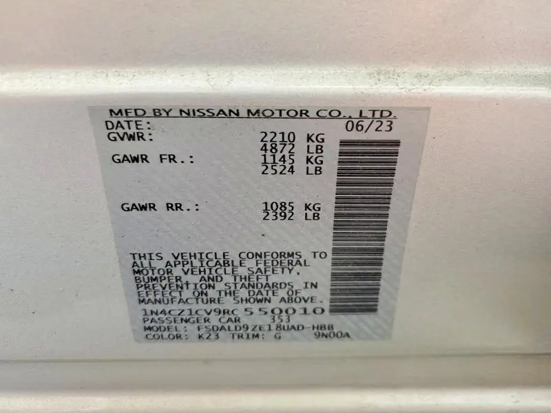 2024 NISSAN LEAF SV PLUS  