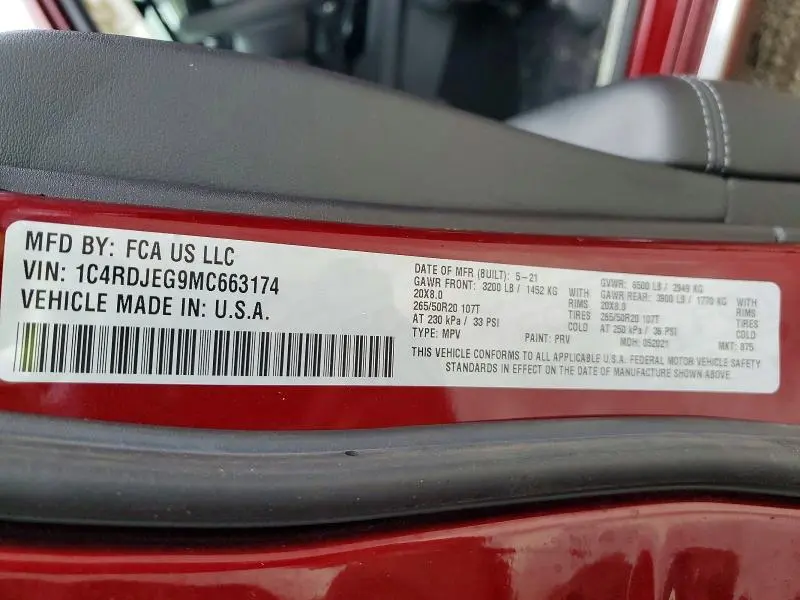 2021 DODGE DURANGO CITADEL  