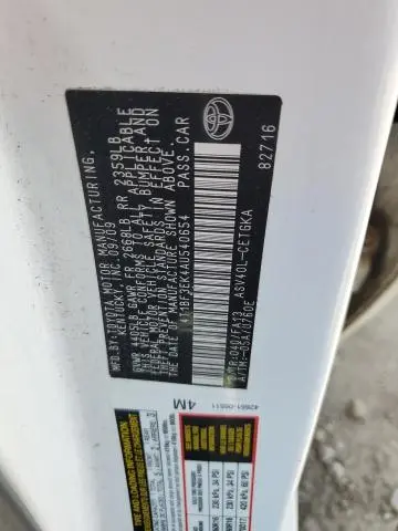 2010 TOYOTA CAMRY BASE  