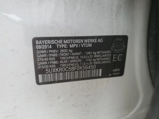 2015 BMW X5 XDRIVE35I  