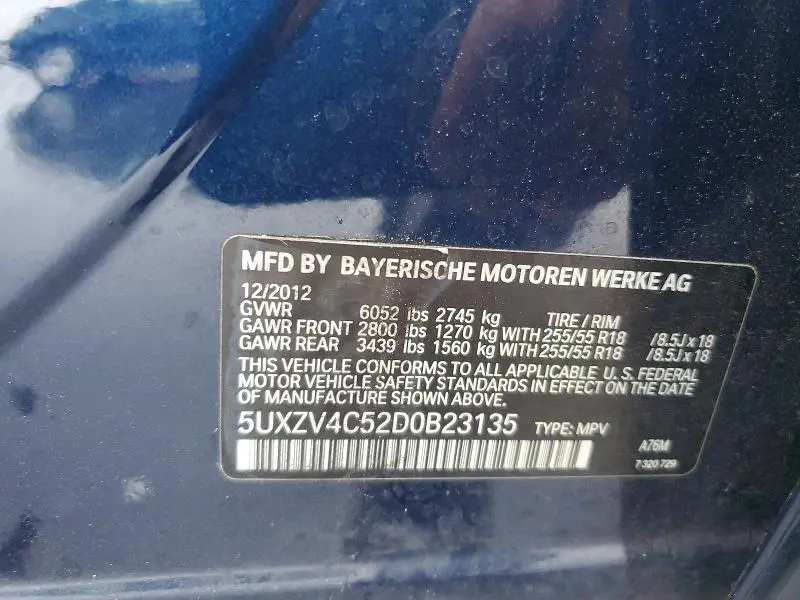 2013 BMW X5 XDRIVE35I  