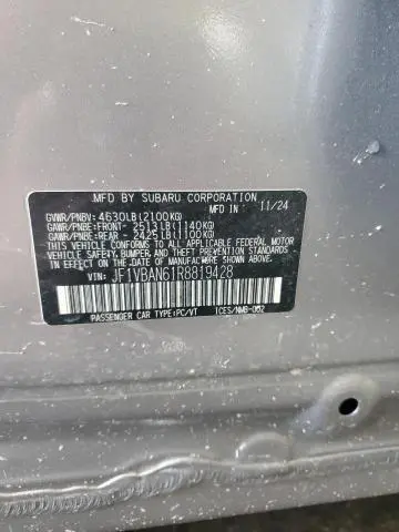 2024 SUBARU WRX LIMITED  