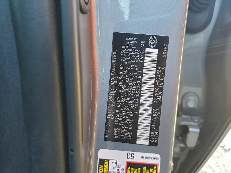 2025 TOYOTA CAMRY XSE  