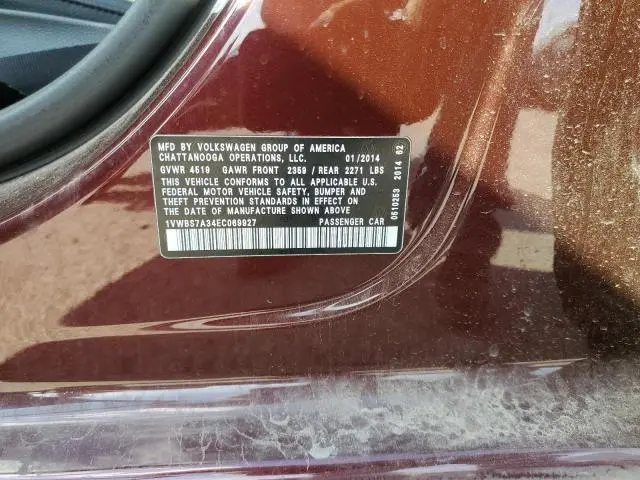 2014 VOLKSWAGEN PASSAT SE  