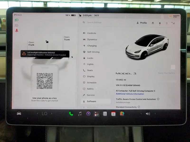 2022 TESLA MODEL 3   