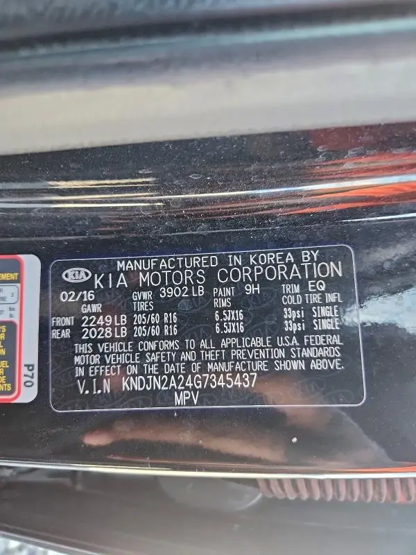 2016 KIA SOUL BASE  