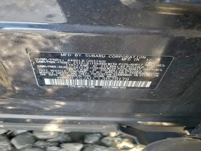 2018 SUBARU FORESTER 2.5I PREMIUM  