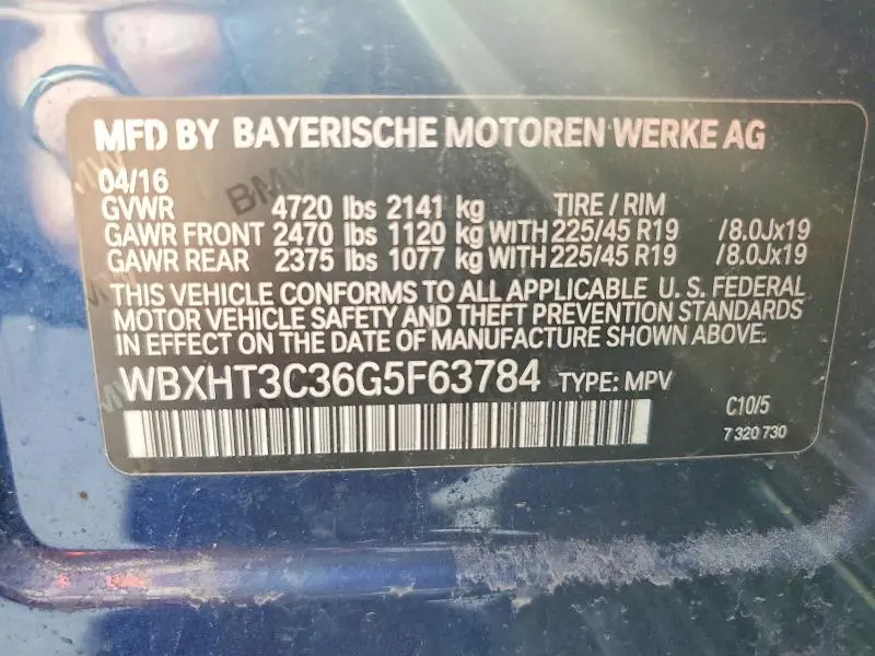 2016 BMW X1 XDRIVE28I  