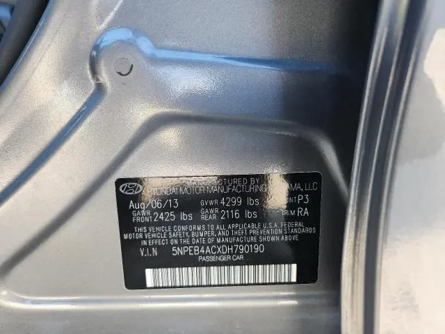 2013 HYUNDAI SONATA GLS   