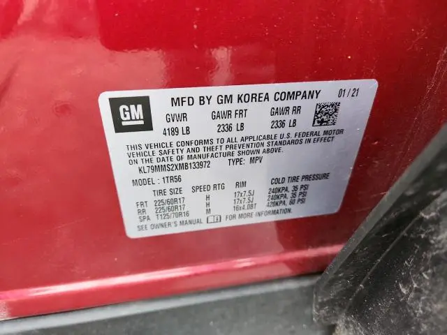 2021 CHEVROLET TRAILBLAZER LS  