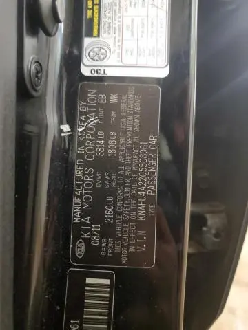 2012 KIA FORTE EX