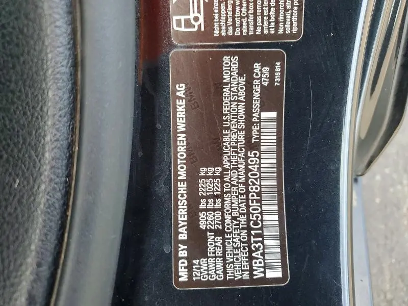 2015 BMW 428 XI SULEV  
