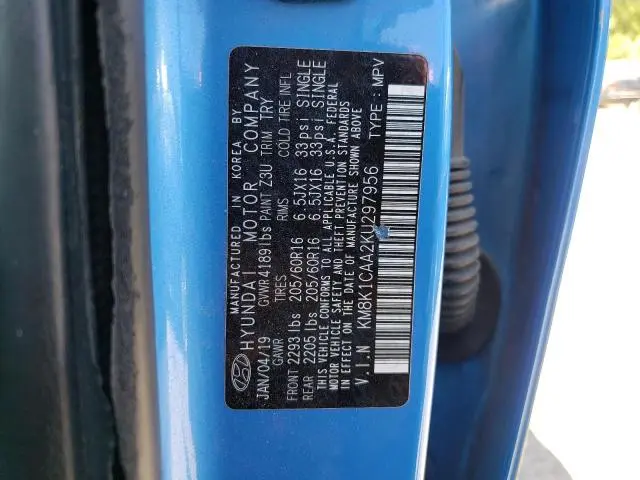 2019 HYUNDAI KONA SE  