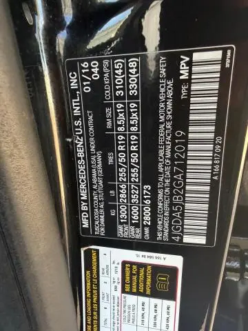 2016 MERCEDES-BENZ GLE 350  