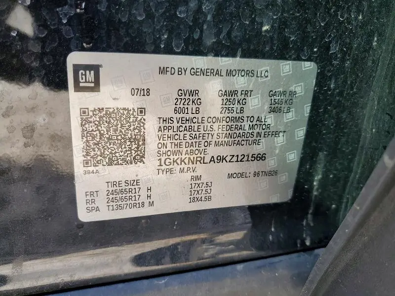 2019 GMC ACADIA SLE  