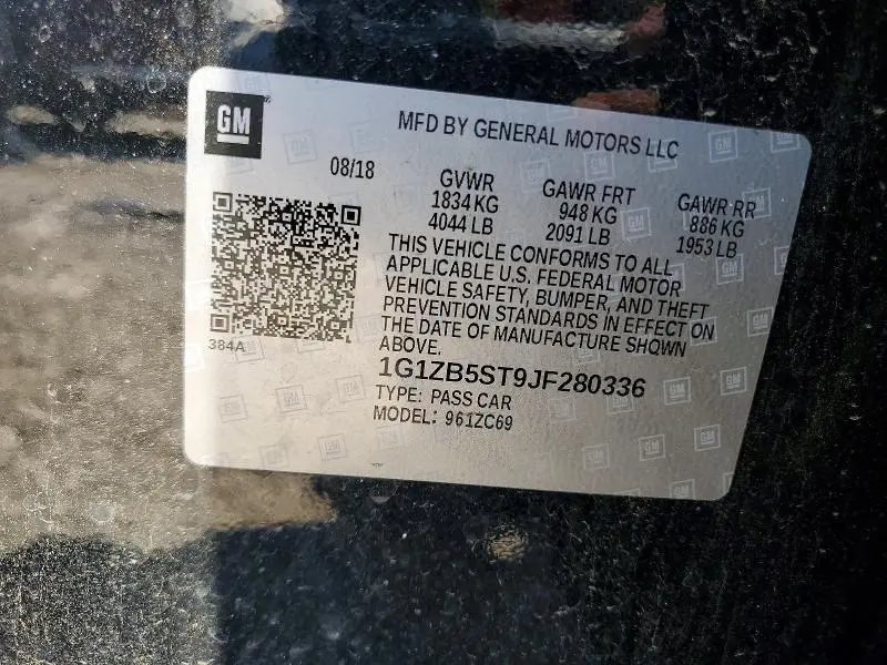 2018 CHEVROLET MALIBU LS  