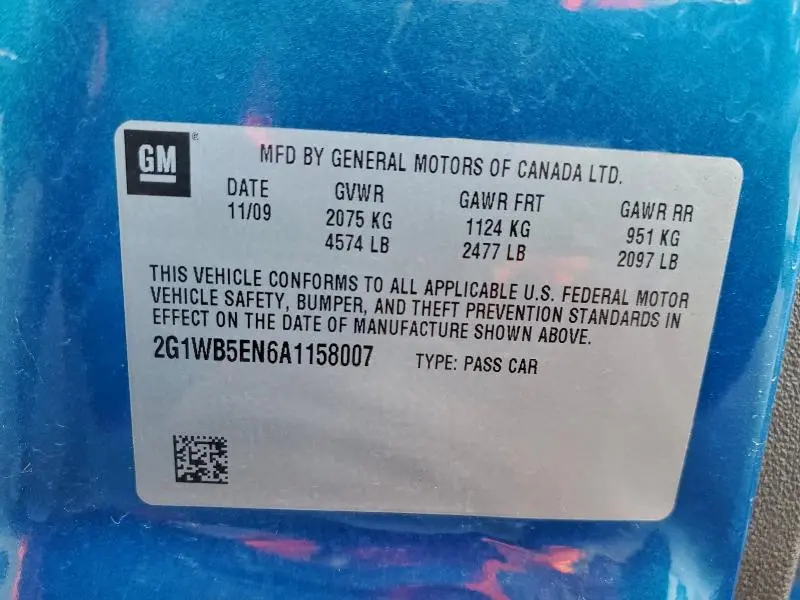 2010 CHEVROLET IMPALA LT  