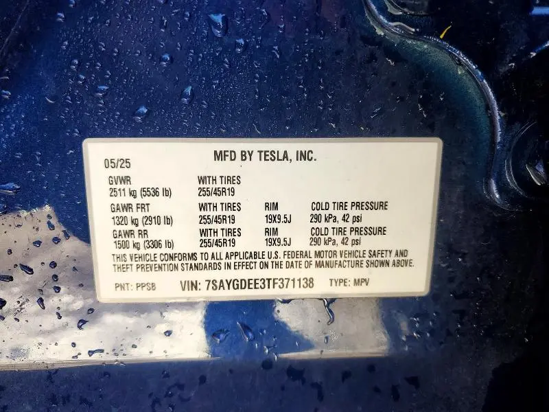 2026 TESLA MODEL Y   