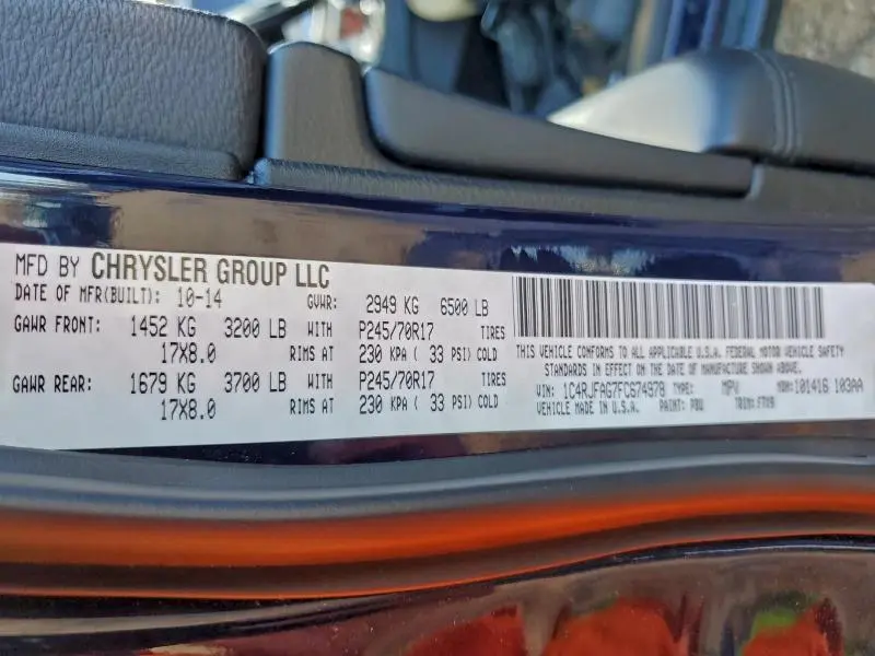 2015 JEEP GRAND CHEROKEE LAREDO  