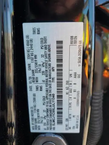 2020 LINCOLN CORSAIR   