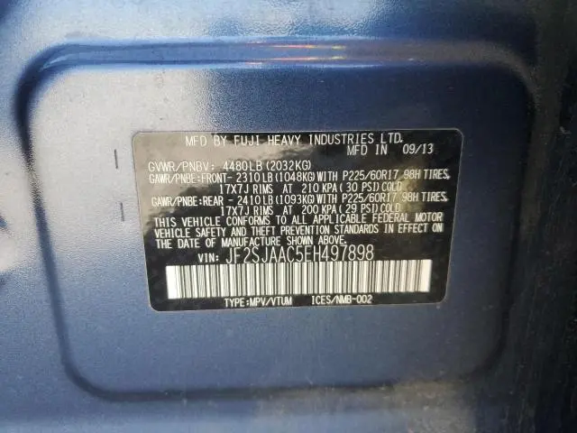 2014 SUBARU FORESTER 2.5I  