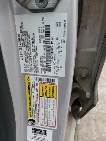 2017 FORD FUSION SE  