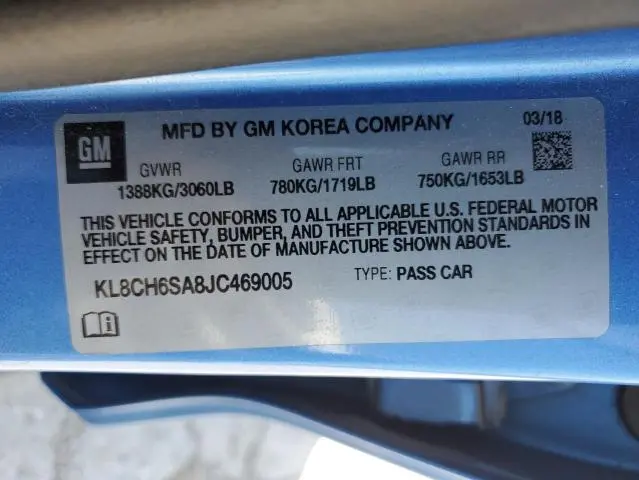 2018 CHEVROLET SPARK ACTIV  