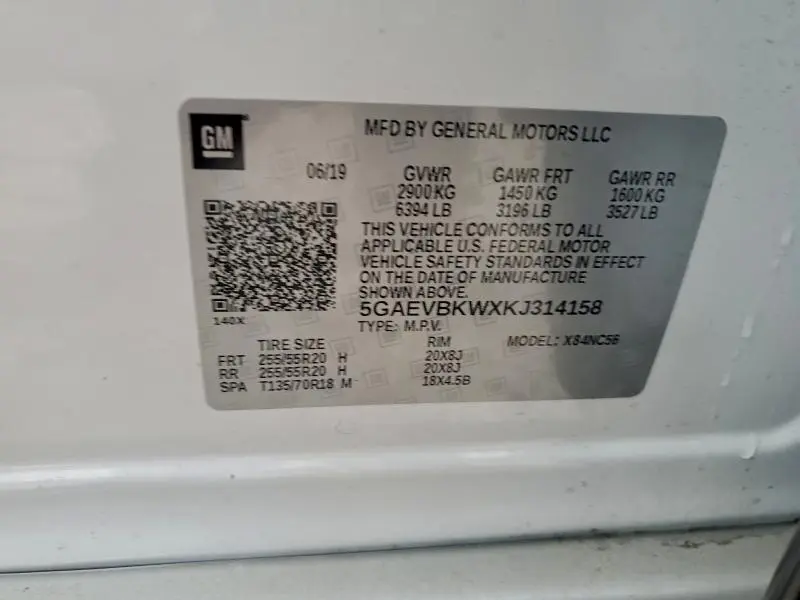 2019 BUICK ENCLAVE PREMIUM  