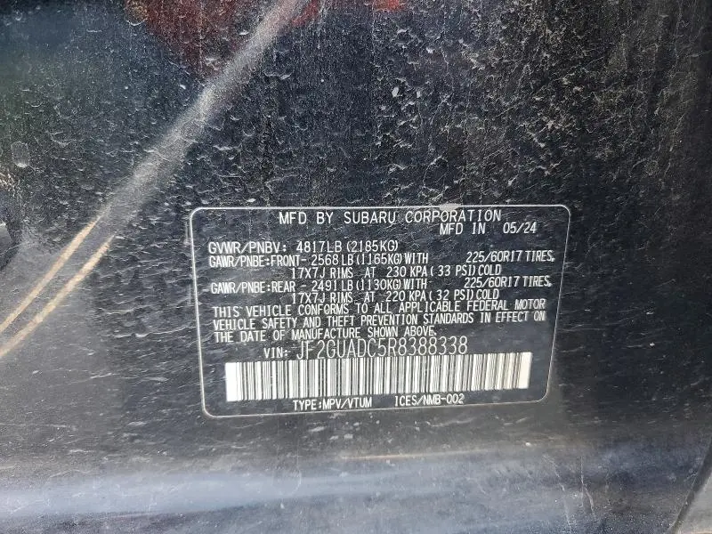 2024 SUBARU CROSSTREK PREMIUM  