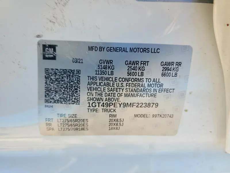 2021 GMC SIERRA K2500 AT4  