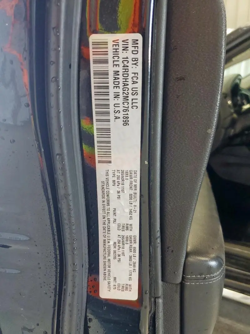 2021 DODGE DURANGO SXT  
