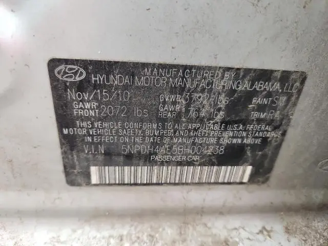 2011 HYUNDAI ELANTRA GLS  