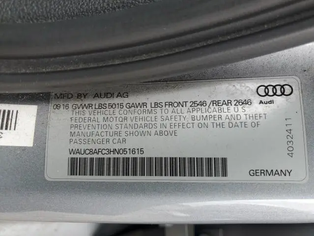 2017 AUDI A6 PREMIUM  
