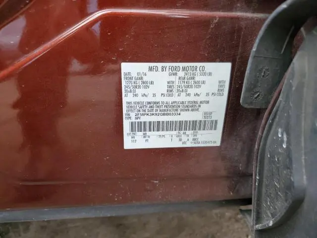 2016 FORD EDGE TITANIUM  