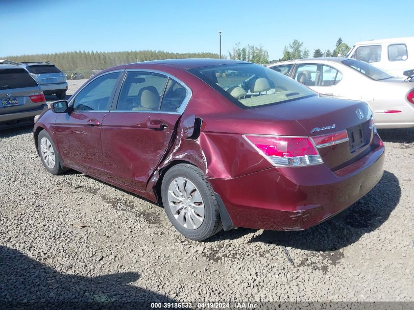 2012 HONDA ACCORD 2.4 LX