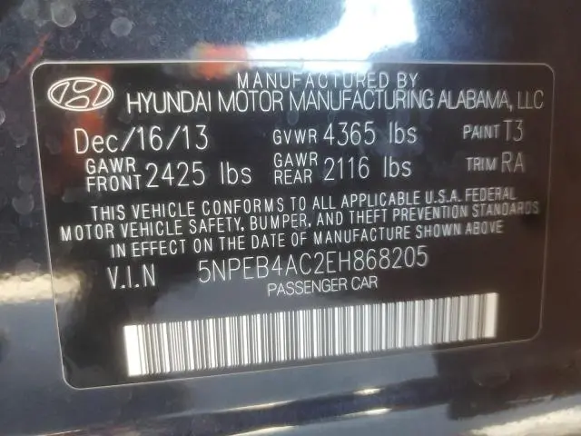2014 HYUNDAI SONATA GLS  