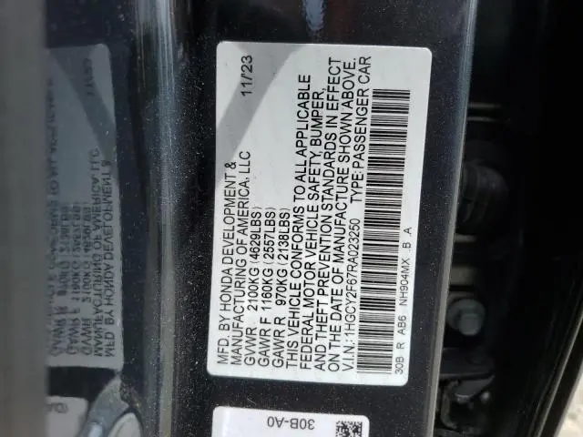 2024 HONDA ACCORD HYBRID EXL  