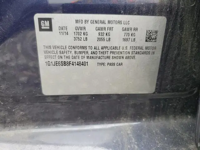 2015 CHEVROLET SONIC LTZ  