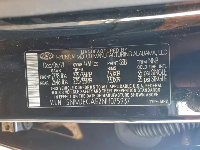 2022 HYUNDAI TUCSON LIMITED  