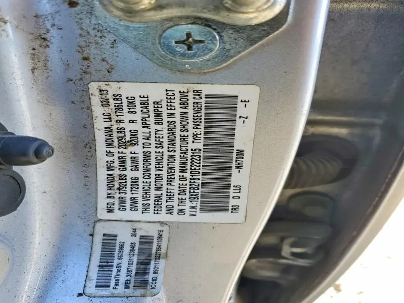 2013 HONDA CIVIC EX  