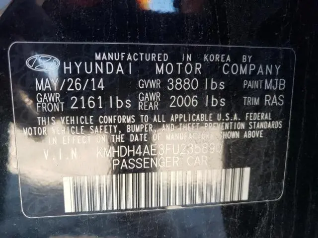 2015 HYUNDAI ELANTRA SE  