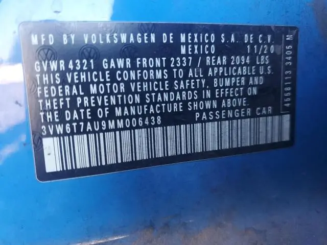 2021 VOLKSWAGEN GTI S  